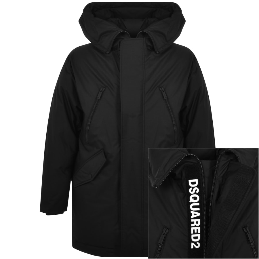 DSQUARED2 Techno Down Parka Black